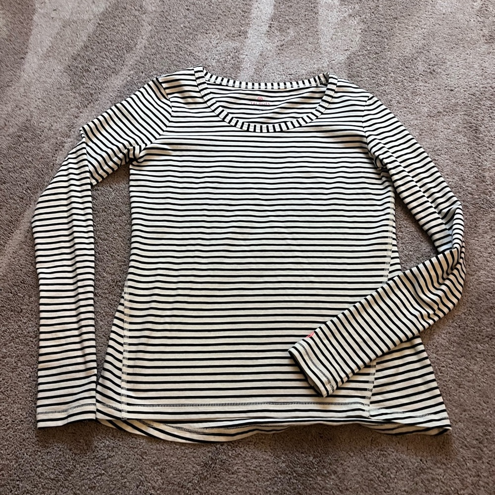 Talbots long sleeve striped tee